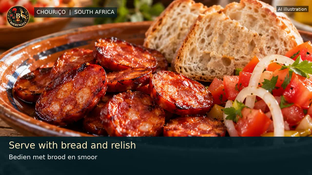 Illustrative image for Chouriço on the braai